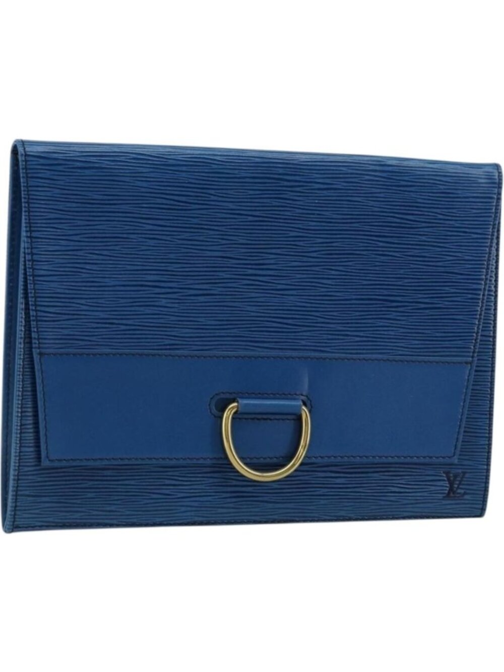 LOUIS VUITTON Epi Jena Clutch Bag Blue M52715